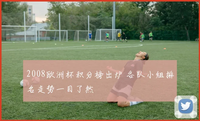2008欧洲杯积分榜出炉 各队小组排名走势一目了然